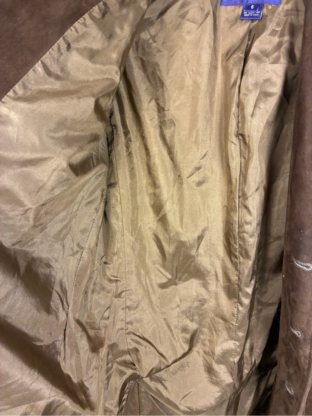 Ralph Lauren VTG Purple Label Collection 100% Suede Blazer Jacket - Picture 9 of 15